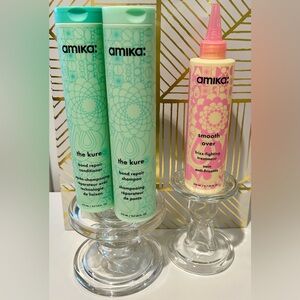 Amika The Kure Bond Repair and smooth over Set - NEW $92 value